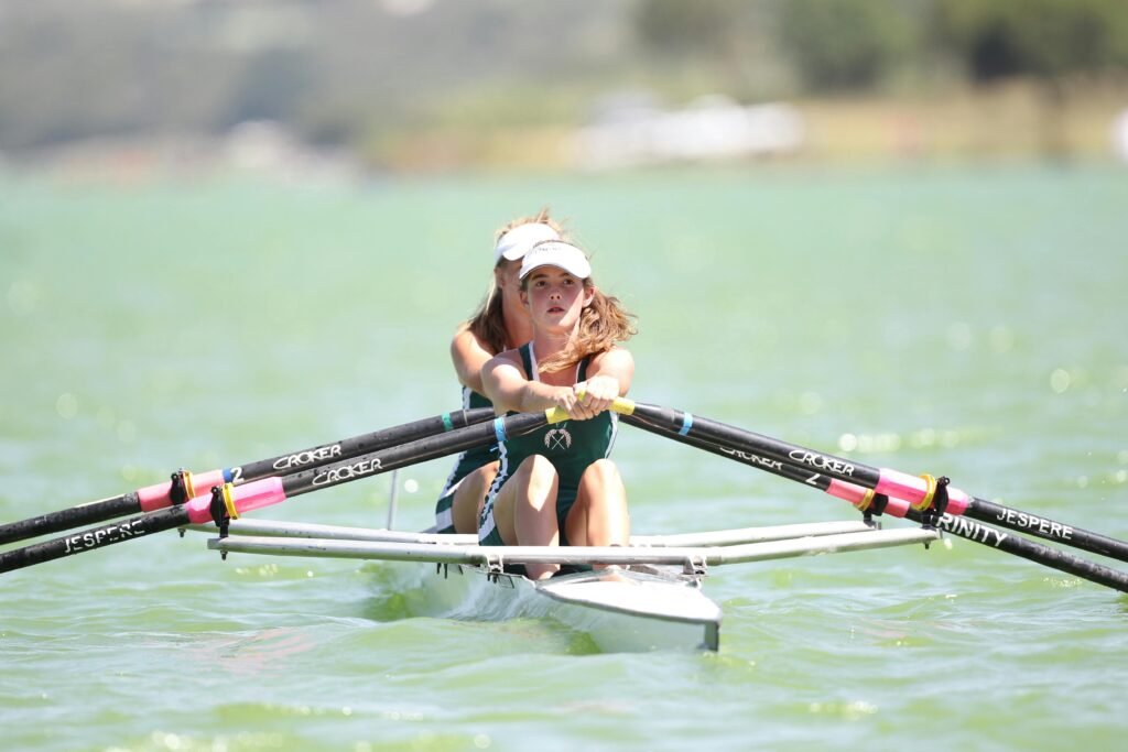 Image of someone rowing