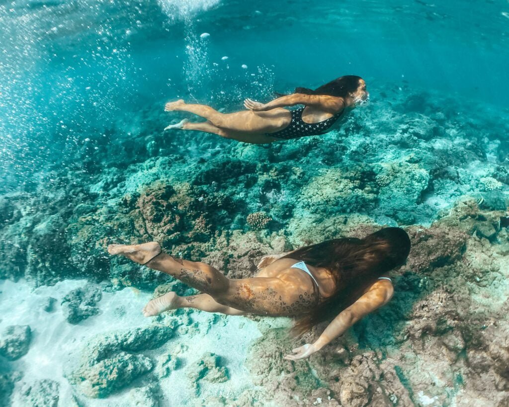 Image of swimming in a pool: